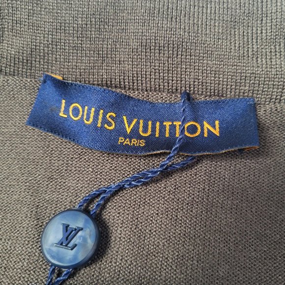 Louis Vuitton Black & Brown Wool Polyester Hooded Jacket - Picture 5 of 16